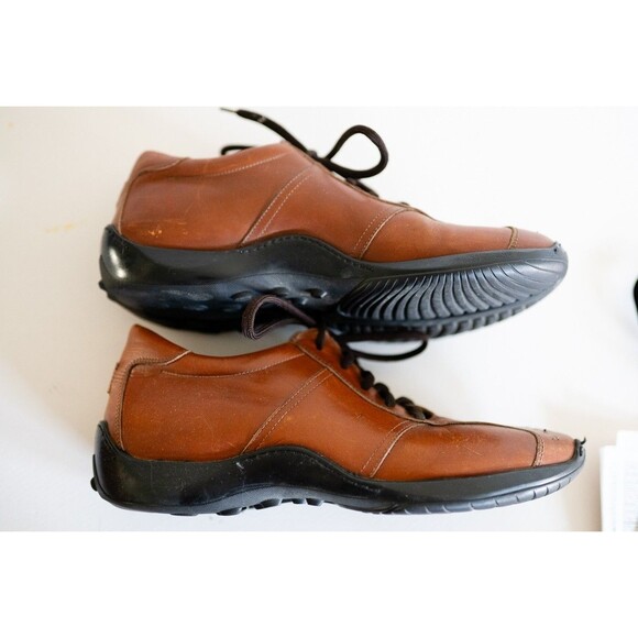 Men's Brown Leather Casual Lace-Up Shoes - Picture 4 of 8